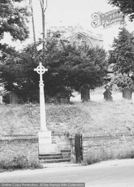 Photo of Edlesborough, The War Memorial And St Mary's Church c.1965