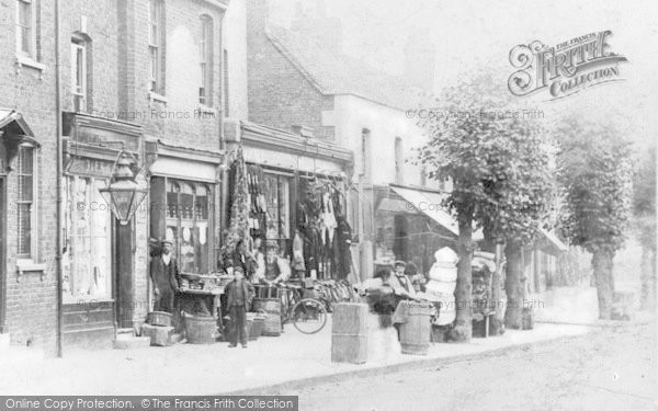 Photo of Edmonton, Shops, The Green c.1890