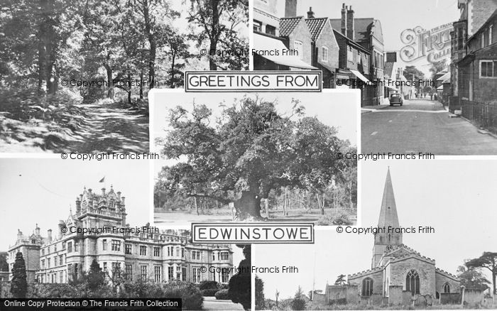 Photo of Edwinstowe, Composite c.1960