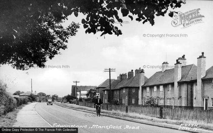 Photo of Edwinstowe, Mansfield Road c.1955