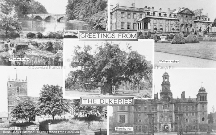 Photo of Edwinstowe, The Dukeries Composite c.1955