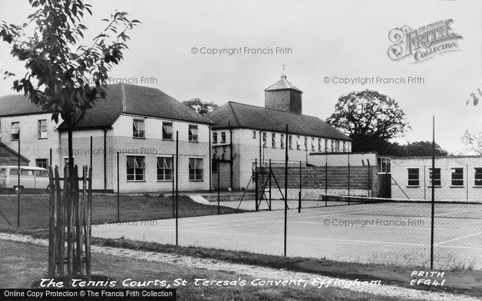 Photo of Effingham, The Tennis Court, St Teresa's Convent c.1965