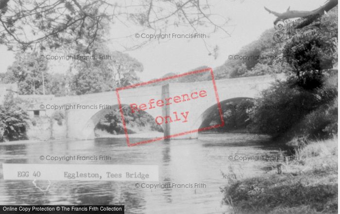 Photo of Eggleston, Tees Bridge c.1955