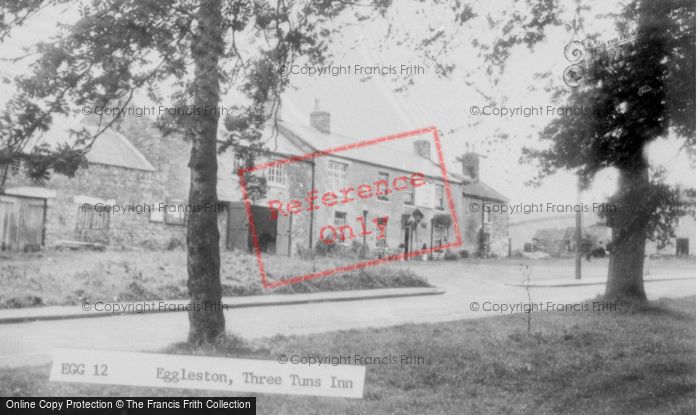 Photo of Eggleston, The Three Tuns Inn c.1955