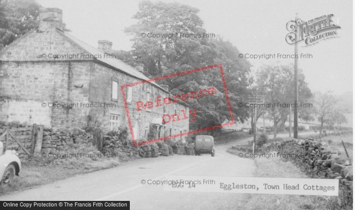 Photo of Eggleston, Town Head Cottages c.1955