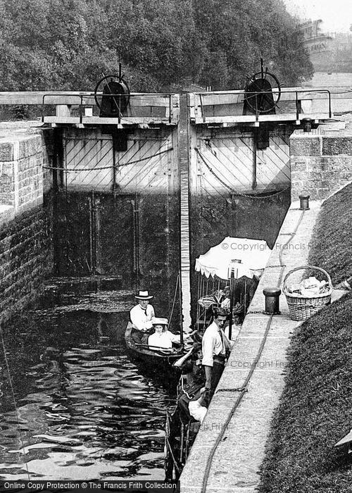 Photo of Egham, Boats In Bell Weir Lock 1907