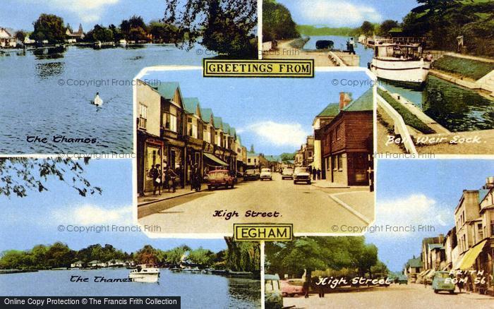 Photo of Egham, Composite c.1965