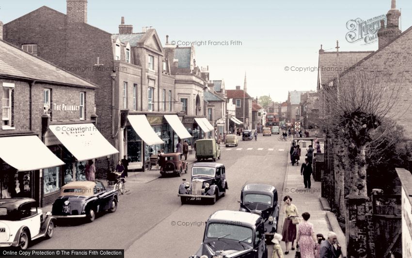 Egham, High Street 1952