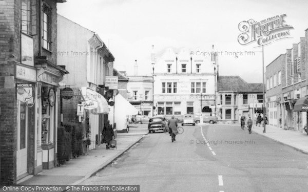 Photo of Egham, Station Road And The Old Bank c.1965