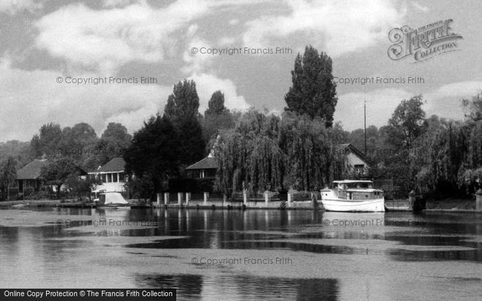 Photo of Egham, The River Thames c.1955