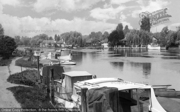 Photo of Egham, The Thames c.1955