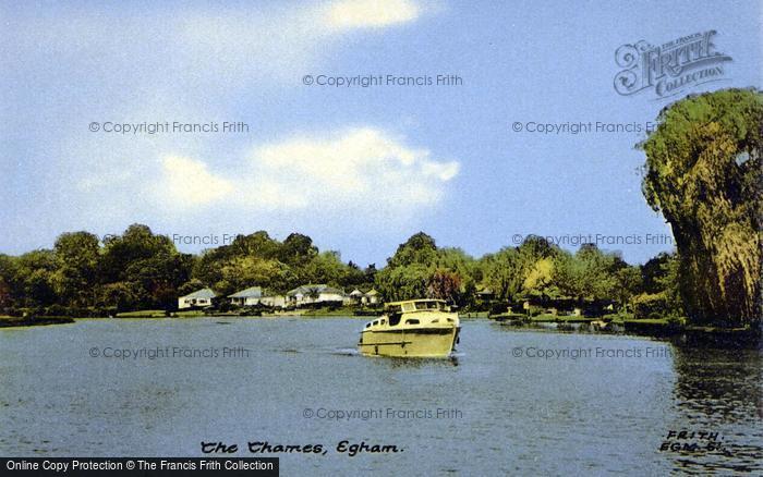 Photo of Egham, The Thames c.1955