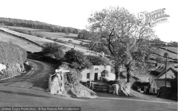 Photo of Eglwysbach, Approaching Village c.1955