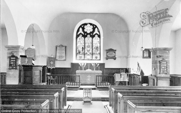 Photo of Eglwysbach, St Martin's Church Interior c.1960