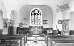 St Martin's Church Interior c.1960, Eglwysbach