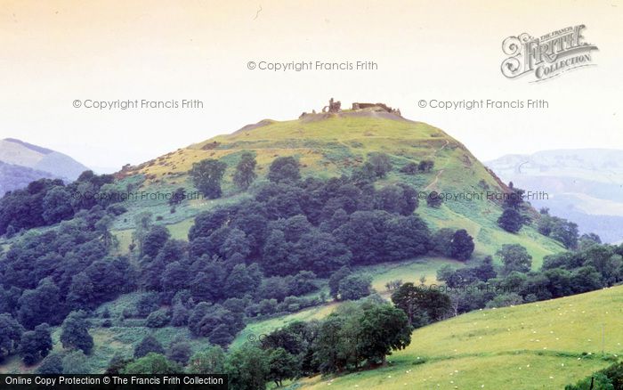 Photo of Eglwyseg Valley, View Towards Castell Dinas Brân From Panorama Walk c.1980