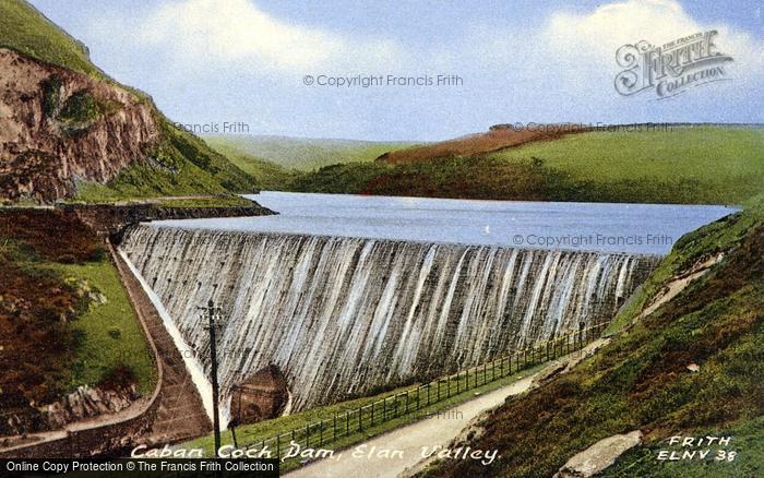 Photo of Elan Valley, Caban Coch Dam c.1955