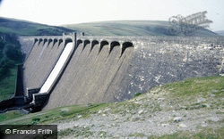 Claerwen Dam c.1985, Elan Valley