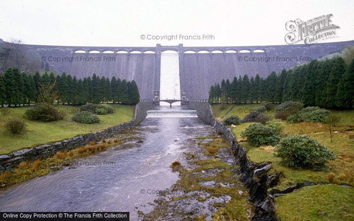 Photo of Elan Valley, Claerwen Dam c.2000