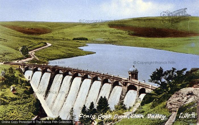 Photo of Elan Valley, Craig Goch Dam c.1955
