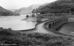Garreg Ddu Dam c.1955, Elan Valley