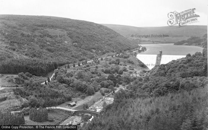Photo of Elan Valley, Pen Y Garreg Dam c.1955