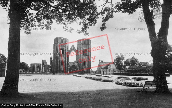 Photo of Elgin, Cathedral, From Cooper Park c.1932