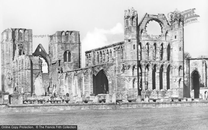 Photo of Elgin, Cathedral, From East c.1930