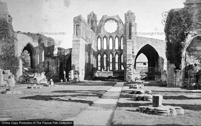 Photo of Elgin, Cathedral, Nave Looking East c.1880