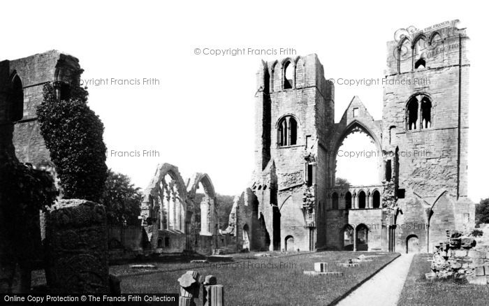 Photo of Elgin, The Cathedral, West Towers From Choir c.1890