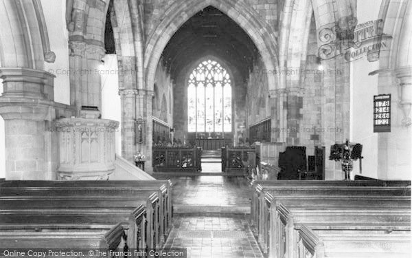 Photo of Ellesmere, Church Interior c.1960