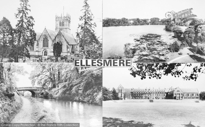 Photo of Ellesmere, Composite c.1955