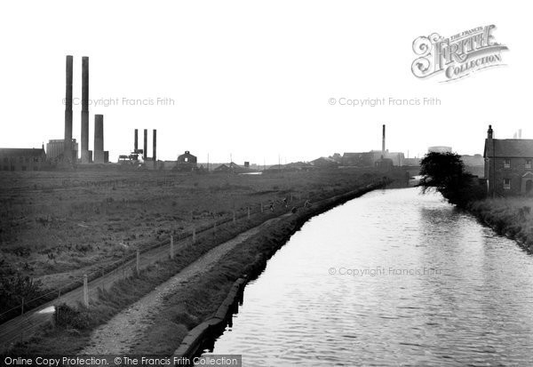 Photo of Ellesmere Port, Refineries From Canal Bridge c.1955