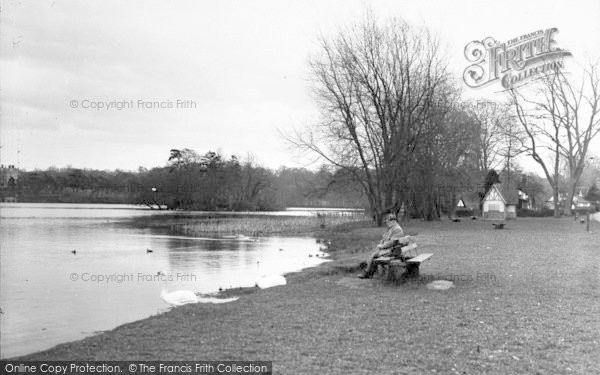 Photo of Ellesmere, The Mere c.1950