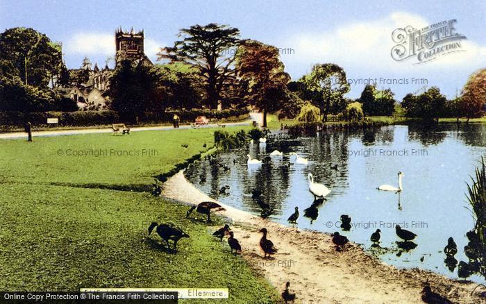 Photo of Ellesmere, The Mere c.1960