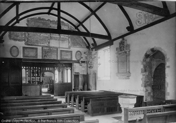 Photo of Ellingham, Church Interior 1890