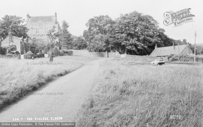 Photo of Elsdon, The Village c.1960