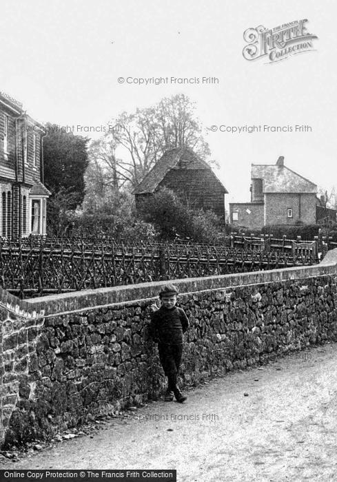 Photo of Elstead, Boy In Thursley Road 1909