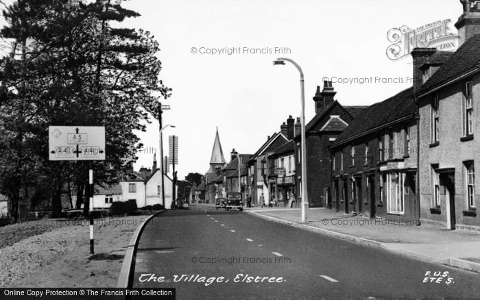 Photo of Elstree, The Village c.1955