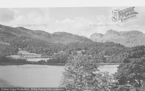 Photo of Elterwater, Elter Water And The Langdale Pikes c.1930