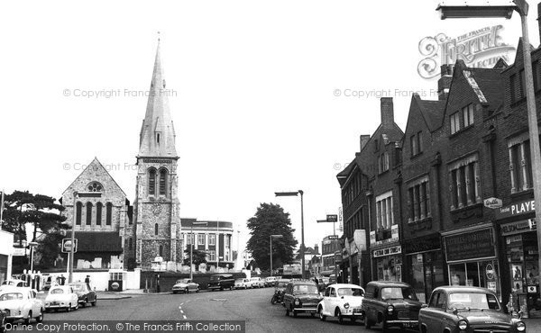 Photo of Eltham, High Street And St John's Church 1961