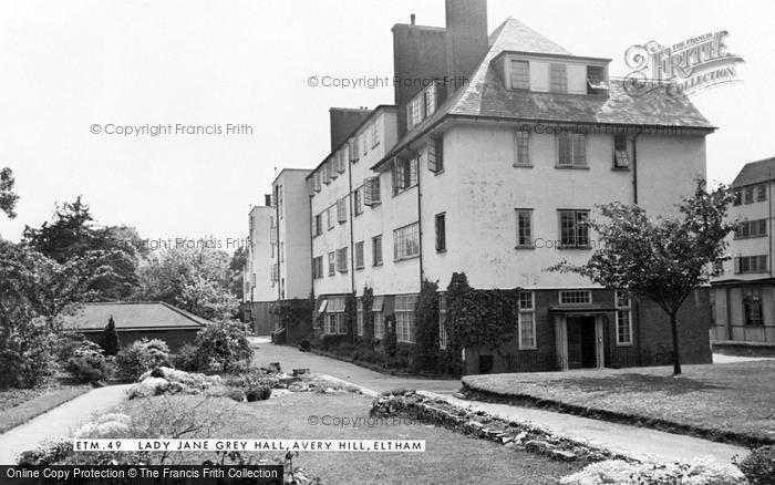 Photo of Eltham, Lady Jane Grey Hall, Avery Hill c.1960