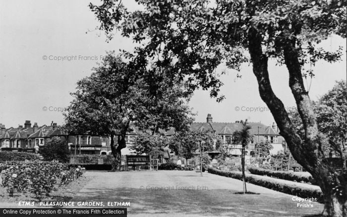 Photo of Eltham, Pleasaunce Gardens c.1955