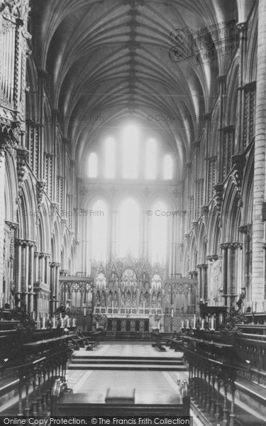 Photo of Ely, Cathedral, Choir And High Altar c.1955