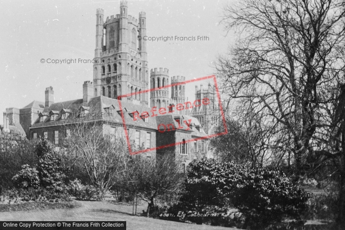 Photo of Ely, Cathedral From The Palace Gardens 1898