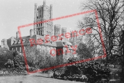 Cathedral From The Palace Gardens 1898, Ely