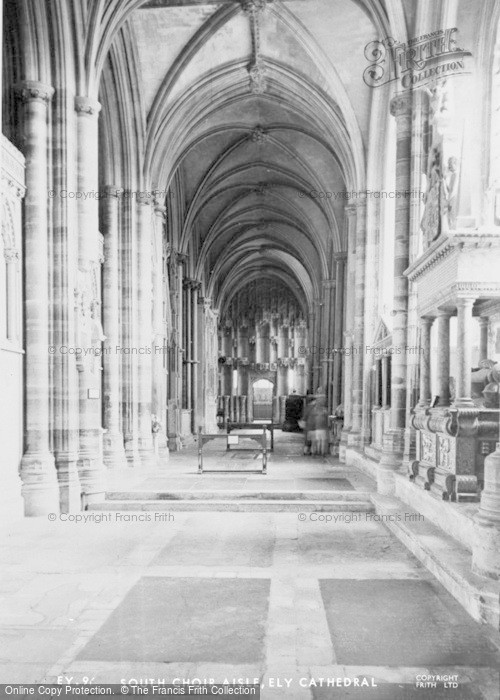 Photo of Ely, Cathedral, South Choir Aisle c.1955
