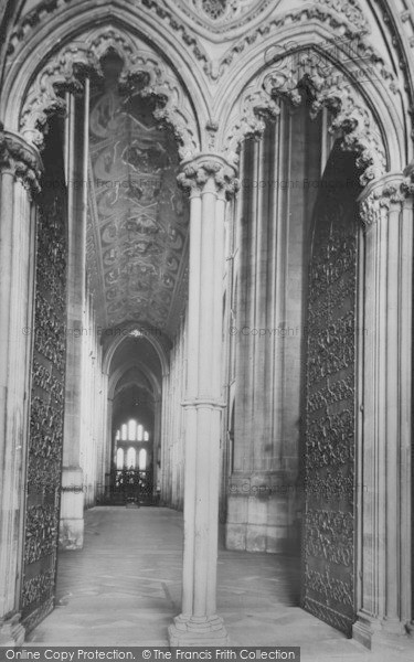 Photo of Ely, Cathedral, The Nave From The Galilee Porch c.1955