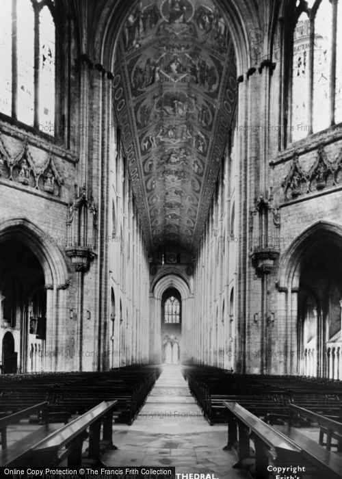 Photo of Ely, Cathedral, The Nave Looking West c.1955