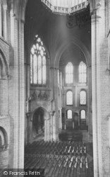 Cathedral, The Octagon From The South Transept c.1955, Ely